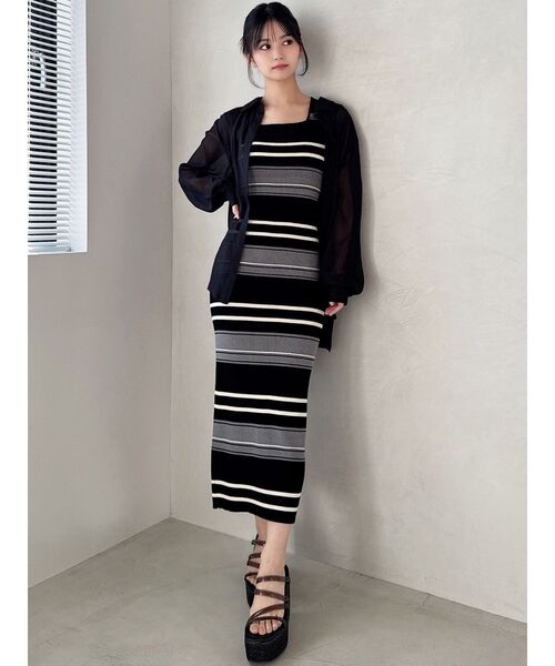 RESEXXY（リゼクシー）の「シアーギャザーシャツ（シャツ/ブラウス・レディース・ピンク/ホワイト/ブラック・FREE）」の10枚目の写真