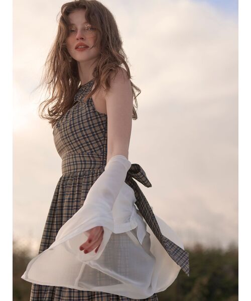 RESEXXY（リゼクシー）の「シアーギャザーシャツ（シャツ/ブラウス・レディース・ピンク/ホワイト/ブラック・FREE）」の13枚目の写真