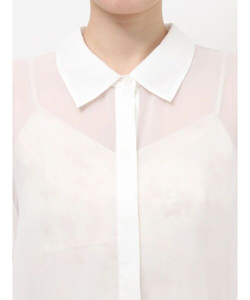 RESEXXY（リゼクシー）の「シアーギャザーシャツ（シャツ/ブラウス・レディース・ピンク/ホワイト/ブラック・FREE）」の19枚目の写真