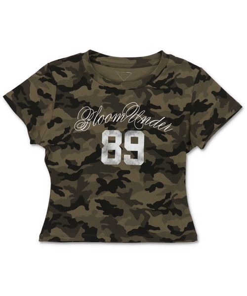 SPINNS(スピンズ)の「半袖ピタTシャツ/ナンバーロゴ/89/無地/カモ柄(Tシャツ/カットソー・レディース・グレー系カモフラージュ/オフホワイト/ブラック/グリーン系カモフラージュ/ネイビー・ONESIZE)」の17枚目の写真