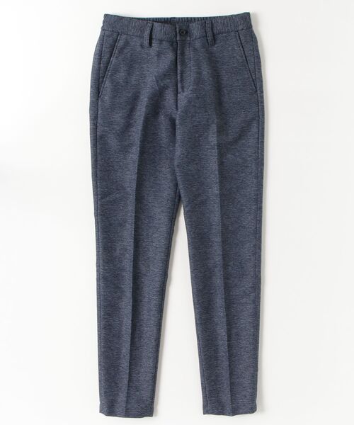 HIGH STREET(ハイストリート)の「HIGH STREET∴メランジカラミジャージイージパンツ(スラックス・メンズ・ネイビー/ライトグレー・L/M)」の2枚目の写真