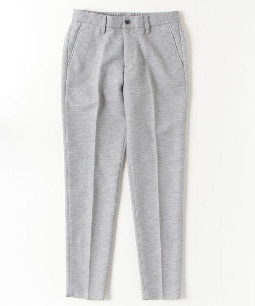 【美品：Theory】上質ウールジャージー スラックス「M：グレーメランジ」 HIGH STREET∴メランジカラミジャージイージパンツ（スラックス