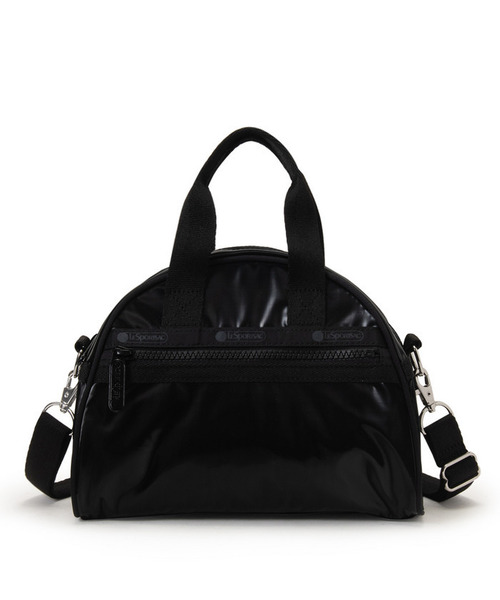 LeSportsac(レスポートサック)の「ROUND SM SATCHEL ブラックシャイン(ショルダーバッグ・レディース・ブラック・FREE)」の4枚目の写真