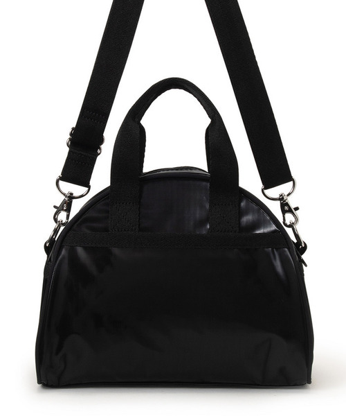 LeSportsac(レスポートサック)の「ROUND SM SATCHEL ブラックシャイン(ショルダーバッグ・レディース・ブラック・FREE)」の6枚目の写真