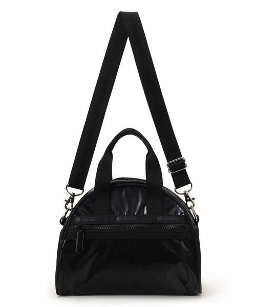 LeSportsac(レスポートサック)の「ROUND SM SATCHEL ブラックシャイン(ショルダーバッグ・レディース・ブラック・FREE)」の7枚目の写真