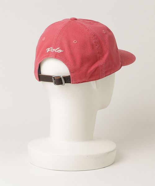 POLO RALPH LAUREN（ポロ ラルフ ローレン）の「The Ralph ロゴ ツイル ボール キャップ（キャップ・メンズ・レッド系2・ONE）」の3枚目の写真