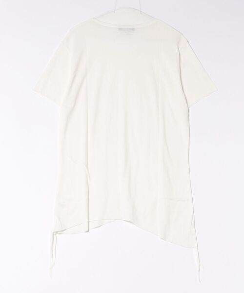 Sakka（サッカ）の「【MADE IN JAPAN】裾コード付き 切りっぱなしデザインTEE（Tシャツ/カットソー・メンズ・ホワイト/ブラック・FREE）」の5枚目の写真