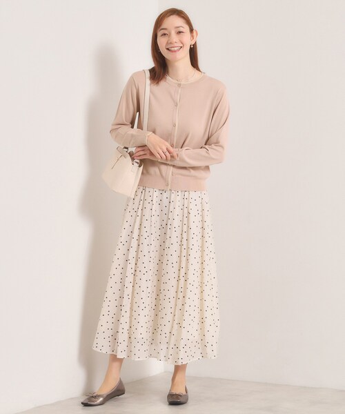 ITS'DEMO（イッツデモ）の「【手洗い可】レイヤード風カーディガン（カーディガン/ボレロ・レディース・ベビーピンク/レッド系/アイボリー/ネイビー・00）」の15枚目の写真