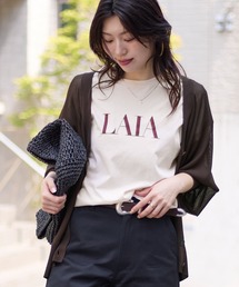 MICA&DEAL | "LAIA"ロゴヘムラウンドTシャツ〈2サイズ展開〉(Tシャツ/カットソー)