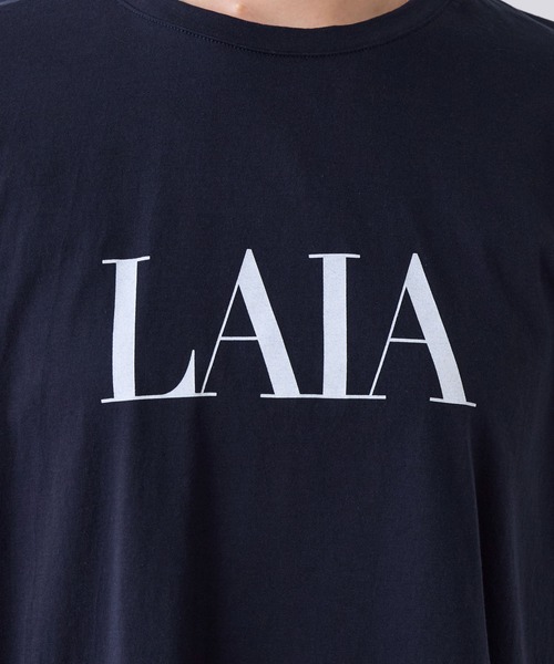MICA&DEAL（マイカ＆ディール）の「"LAIA"ロゴヘムラウンドTシャツ〈2サイズ展開〉（Tシャツ/カットソー・レディース・ライトベージュ/ライトブルー/ネイビー/ホワイト・36/38）」の11枚目の写真