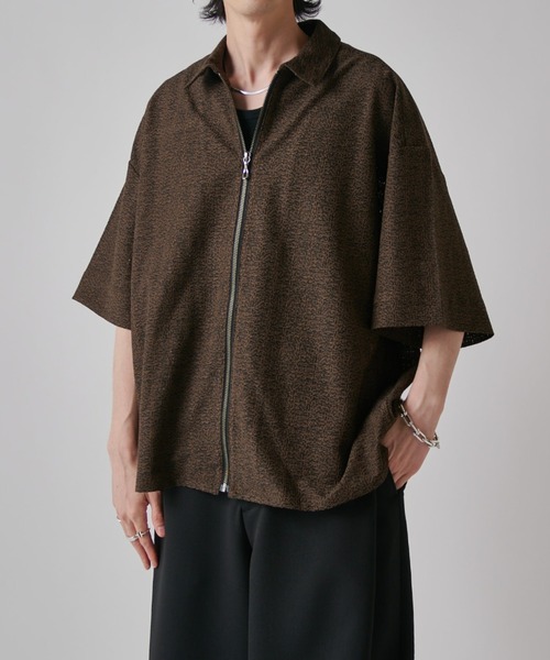 Lui's(ルイス)の「S/S ZIPレースシャツ(シャツ/ブラウス・メンズ・ブラック/ホワイト/オリーブ・S/M)」の12枚目の写真