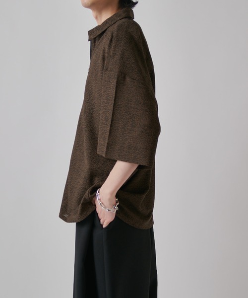 Lui's(ルイス)の「S/S ZIPレースシャツ(シャツ/ブラウス・メンズ・ブラック/ホワイト/オリーブ・S/M)」の13枚目の写真