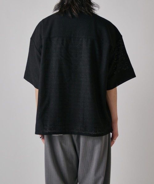Lui's(ルイス)の「S/S ZIPレースシャツ(シャツ/ブラウス・メンズ・ブラック/ホワイト/オリーブ・S/M)」の8枚目の写真