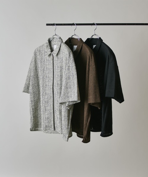 Lui's(ルイス)の「S/S ZIPレースシャツ(シャツ/ブラウス・メンズ・ブラック/ホワイト/オリーブ・S/M)」の17枚目の写真