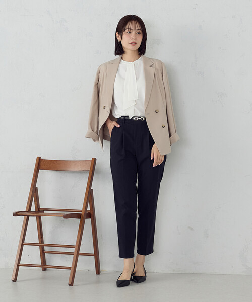 COMME CA MODELS(コムサモデルズ)の「【7サイズ展開】テーパードパンツ(その他パンツ・レディース・ブラック/サックスブルー/グレイッシュベージュ/ネイビー・XX-SMALL/X-SMALL/SMALL/MEDIUM/LARGE/X-LARGE/XX-LARGE)」の13枚目の写真
