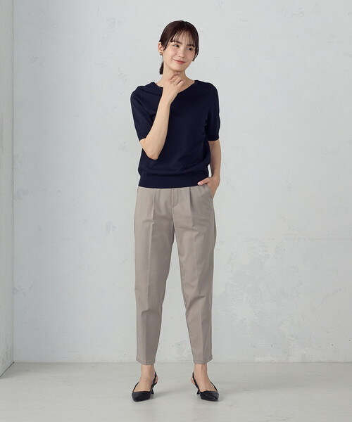 COMME CA MODELS(コムサモデルズ)の「【7サイズ展開】テーパードパンツ(その他パンツ・レディース・ブラック/サックスブルー/グレイッシュベージュ/ネイビー・XX-SMALL/X-SMALL/SMALL/MEDIUM/LARGE/X-LARGE/XX-LARGE)」の17枚目の写真