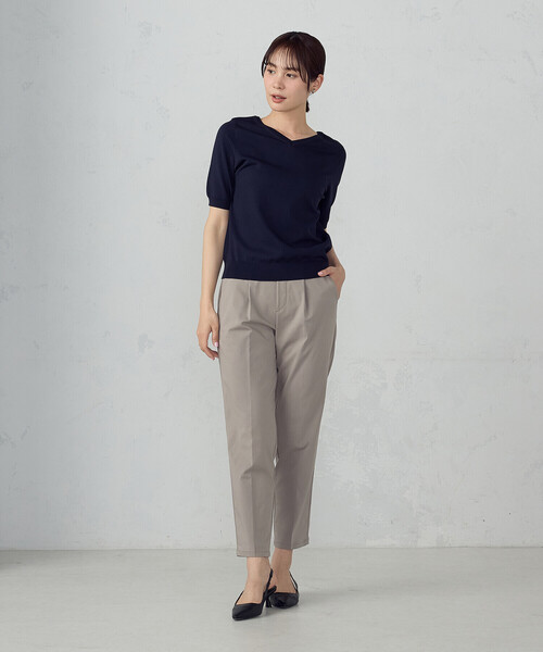 COMME CA MODELS(コムサモデルズ)の「【7サイズ展開】テーパードパンツ(その他パンツ・レディース・ブラック/サックスブルー/グレイッシュベージュ/ネイビー・XX-SMALL/X-SMALL/SMALL/MEDIUM/LARGE/X-LARGE/XX-LARGE)」の18枚目の写真