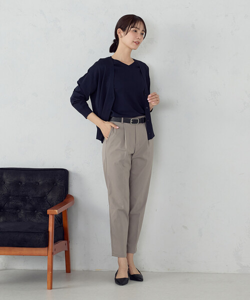 COMME CA MODELS(コムサモデルズ)の「【7サイズ展開】テーパードパンツ(その他パンツ・レディース・ブラック/サックスブルー/グレイッシュベージュ/ネイビー・XX-SMALL/X-SMALL/SMALL/MEDIUM/LARGE/X-LARGE/XX-LARGE)」の19枚目の写真