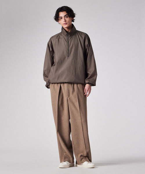 PS Paul Smith(ピーエスポールスミス)の「PERTEX(R) ハーフジップ スタンドブルゾン / 162751 EXLZ01(ブルゾン・メンズ・ブラック/ブラウン・LARGE/MEDIUM)」の8枚目の写真