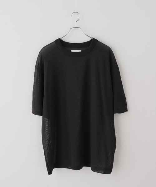 FRAMeWORK(フレームワーク)の「KAYLE/ケイル WASHI SHORT SLEEVE Tシャツ(ニット/セーター・レディース・ブラック系その他/ブラック・FREE)」の1枚目の写真