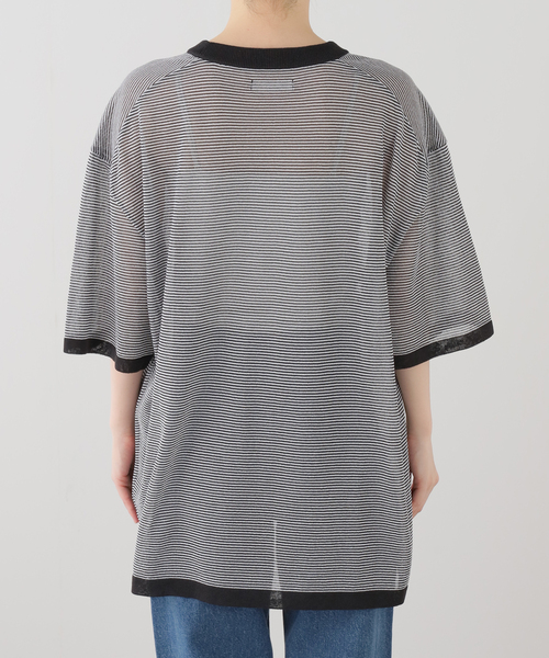 FRAMeWORK(フレームワーク)の「KAYLE/ケイル WASHI SHORT SLEEVE Tシャツ(ニット/セーター・レディース・ブラック系その他/ブラック・FREE)」の5枚目の写真