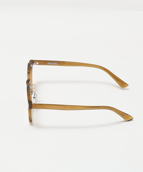 NOLLEY’S（ノーリーズ）の「【MAQWEL/マクウェル】ボストンフレームグラス（メガネ・レディース・ブラウン/カーキ・FREE）」の5枚目の写真