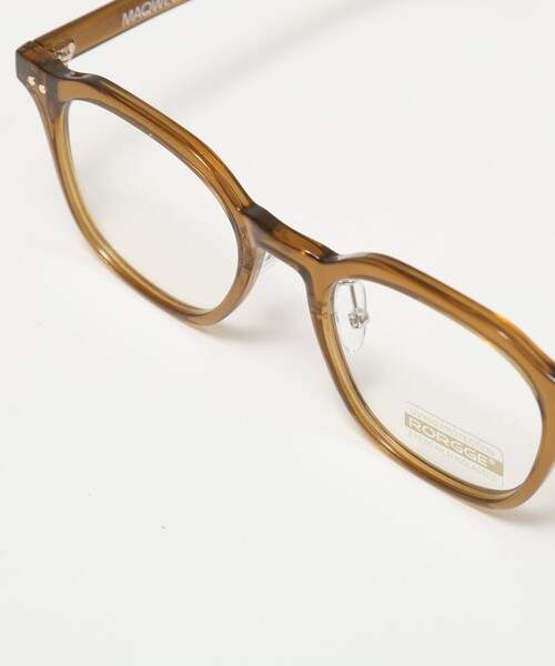NOLLEY’S（ノーリーズ）の「【MAQWEL/マクウェル】ボストンフレームグラス（メガネ・レディース・ブラウン/カーキ・FREE）」の6枚目の写真