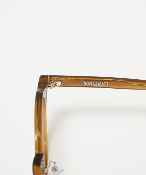 NOLLEY’S（ノーリーズ）の「【MAQWEL/マクウェル】ボストンフレームグラス（メガネ・レディース・ブラウン/カーキ・FREE）」の8枚目の写真