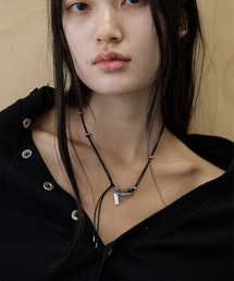 WHOLE PAPER（ホールペーパー）の「スナップフックコードネックレス（ブラック）（ネックレス）」