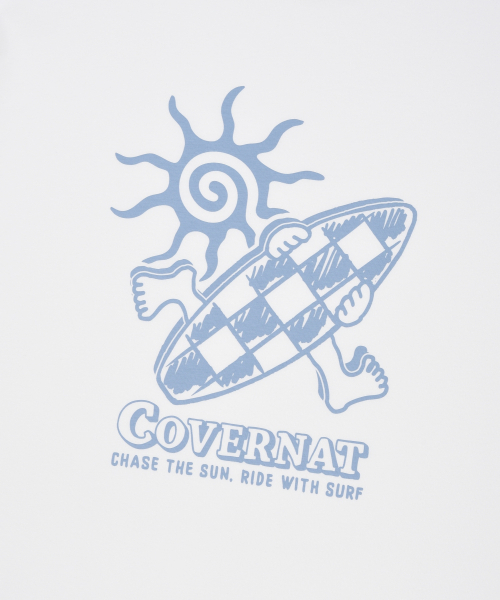 COVERNAT(カバーナット)の「チェックボードグラフィックTシャツホワイト(Tシャツ/カットソー・レディース・その他・X-SMALL/SMALL/MEDIUM/LARGE/X-LARGE/XX-LARGE)」の4枚目の写真