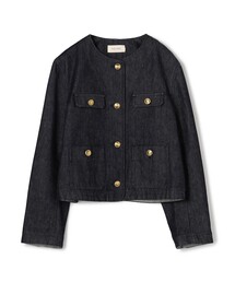 DES PRES | ハイデンシティーデニム クルーネックコンパクトジャケット(デニムジャケット)