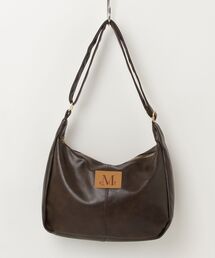 SALTMINT（ソルトミント）の「【MUCENT】ブランド直輸入正規品/MERIN GOLD LINE LEATHER SHOULDER BAG UNISEX (2COLOR)（ショルダーバッグ）」