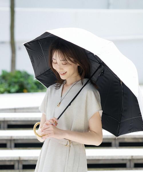 UNTITLED（アンタイトル）の「【UV/遮熱/長傘】because／PUバイカラーラージ（長傘・レディース・ベージュ系その他7/ブラック系4・99）」の3枚目の写真