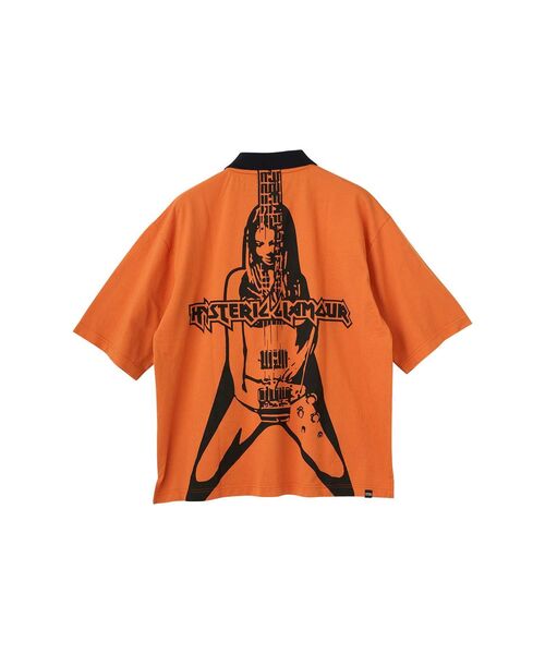 HYSTERIC GLAMOUR（ヒステリックグラマー）の「METAL GUID ポロシャツ（ポロシャツ・メンズ・ブラック/グリーン/オレンジ・X-LARGE/LARGE/MEDIUM/SMALL）」の4枚目の写真