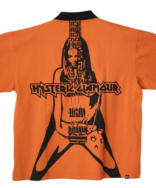 HYSTERIC GLAMOUR（ヒステリックグラマー）の「METAL GUID ポロシャツ（ポロシャツ・メンズ・ブラック/グリーン/オレンジ・X-LARGE/LARGE/MEDIUM/SMALL）」の6枚目の写真