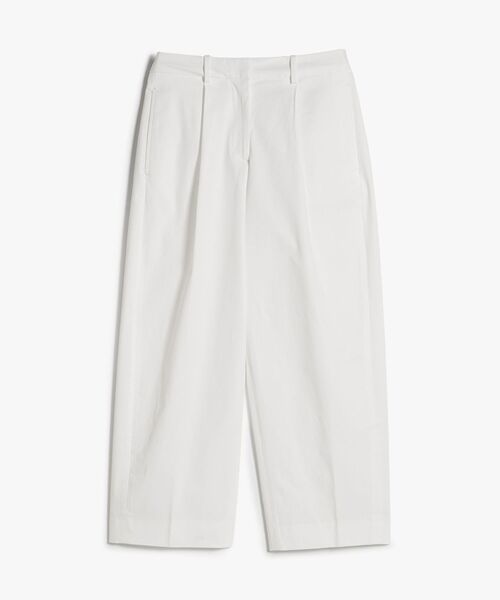 TOMMY HILFIGER(トミーヒルフィガー)の「バレルクロップドプリーツパンツ(チノパンツ・レディース・ホワイト/ベージュ・34inch/36inch/38inch)」の2枚目の写真