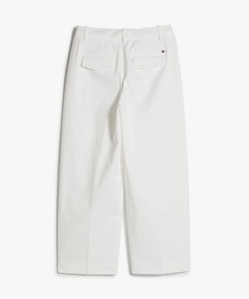 TOMMY HILFIGER(トミーヒルフィガー)の「バレルクロップドプリーツパンツ(チノパンツ・レディース・ホワイト/ベージュ・34inch/36inch/38inch)」の6枚目の写真