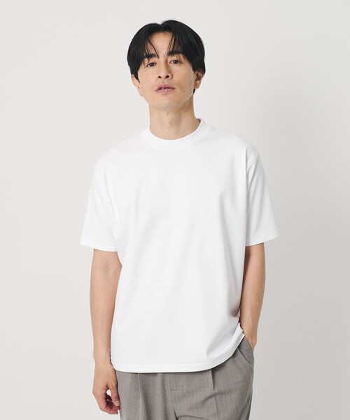 BEAUTY&YOUTH UNITED ARROWS（ビューティーアンドユースユナイテッドアローズ）の「プラチナ ポンチ クール デオドラント ジャケット Tシャツ 抗菌防臭 接触冷感（Tシャツ/カットソー・メンズ・ブラック/ホワイト/ライトグレー・XL/L/M/S）」の20枚目の写真