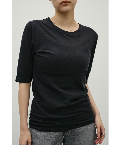 STYLEMIXER（スタイルミキサー）の「シアーバックシームＴ（Tシャツ/カットソー・レディース・ブラウン/パープル/ブラック/ホワイト・FREE）」の2枚目の写真