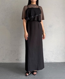 【&g'aime 】ミックスラッフルワンピース Mixed Ruffle Dress