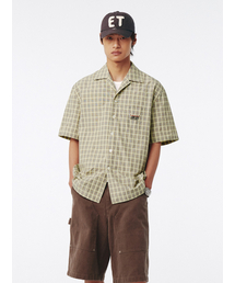 KIJUN MEN（キジュンメンズ）の「Check Half Sleeve Shirt Beige（シャツ/ブラウス）」