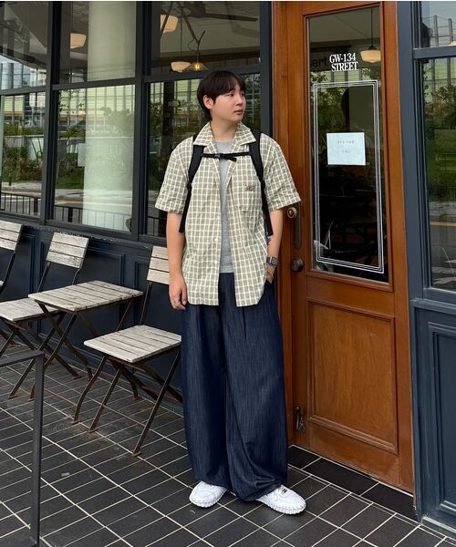 KIJUN MEN(キジュンメンズ)の「Check Half Sleeve Shirt Beige(シャツ/ブラウス・メンズ・その他・MEDIUM/LARGE/X-LARGE)」の2枚目の写真