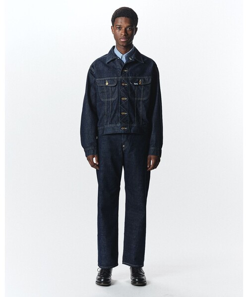 markaware（マーカウェア）の「《別注》【Lee×MARKAWARE/リー×マーカウェア】EX101 SP DENIM JACKET（デニムジャケット・メンズ・ネイビー・XL/S/L）」の4枚目の写真