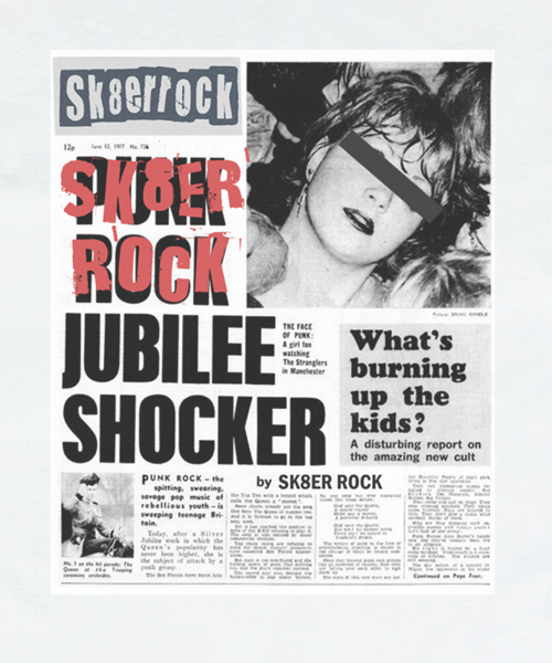 SK8ER ROCK(スケーターロック)の「Burning Youth T-shirt ((white))(Tシャツ/カットソー・レディース・その他・SMALL/MEDIUM/LARGE)」の4枚目の写真