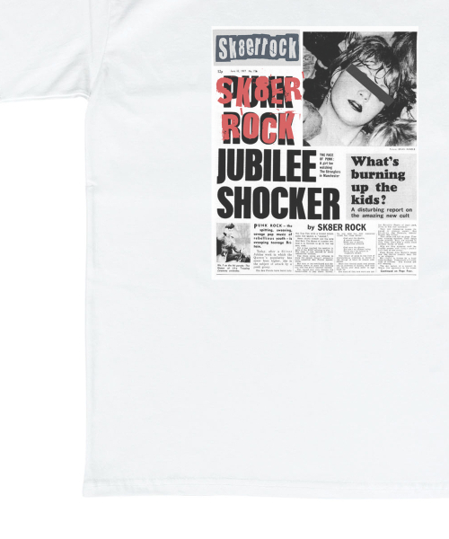 SK8ER ROCK(スケーターロック)の「Burning Youth T-shirt ((white))(Tシャツ/カットソー・レディース・その他・SMALL/MEDIUM/LARGE)」の5枚目の写真