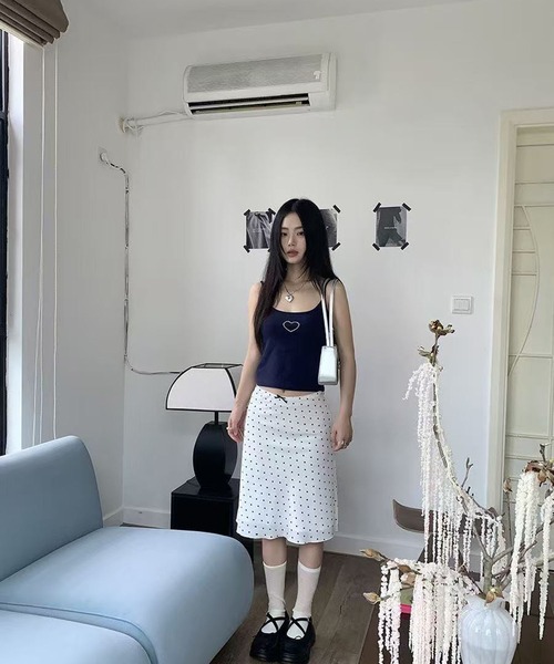AsheKsha(アシクシャ)の「ミディアム~ロング丈スカート(スカート・レディース・ホワイト・M)」の9枚目の写真