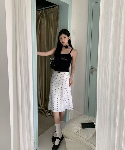 AsheKsha(アシクシャ)の「ミディアム~ロング丈スカート(スカート・レディース・ホワイト・M)」の10枚目の写真