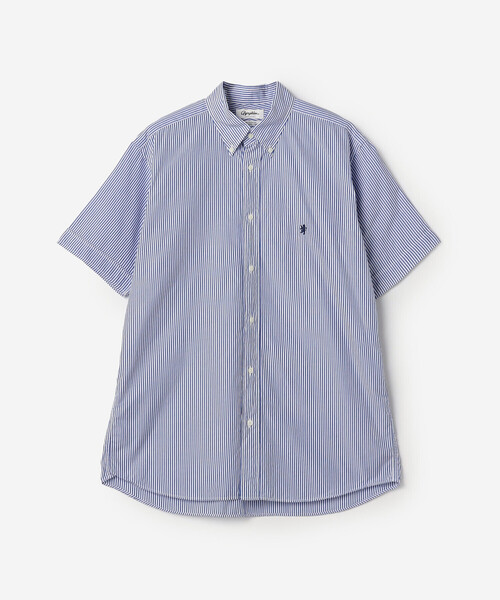 GYMPHLEX(ジムフレックス)の「Gymphlex | コットンブロード ボタンダウン半袖シャツ MEN(シャツ/ブラウス・メンズ・ブルー系その他・L/M/XL)」の12枚目の写真