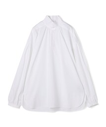 ブリエンヌパリディス フリル スタンドカラー シャツ ブラウス 長袖 36 白 BOURRIENNE ParisX｜ブリエンヌパリディスのシャツ/ブラウス（スタンド