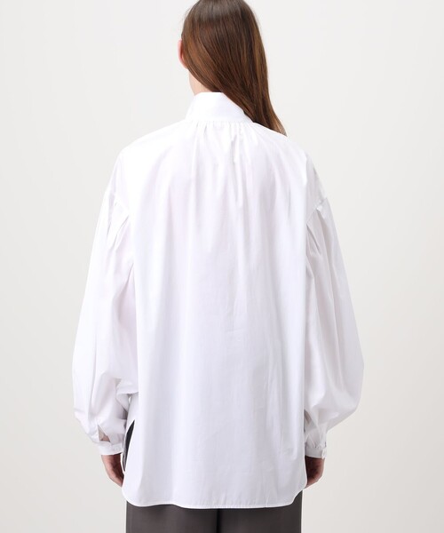 BOURRIENNE ParisX(ブリエンヌパリディス)の「BOURRIENNE SHIRT スタンドカラーシャツ(シャツ/ブラウス・レディース・ホワイト・M)」の5枚目の写真